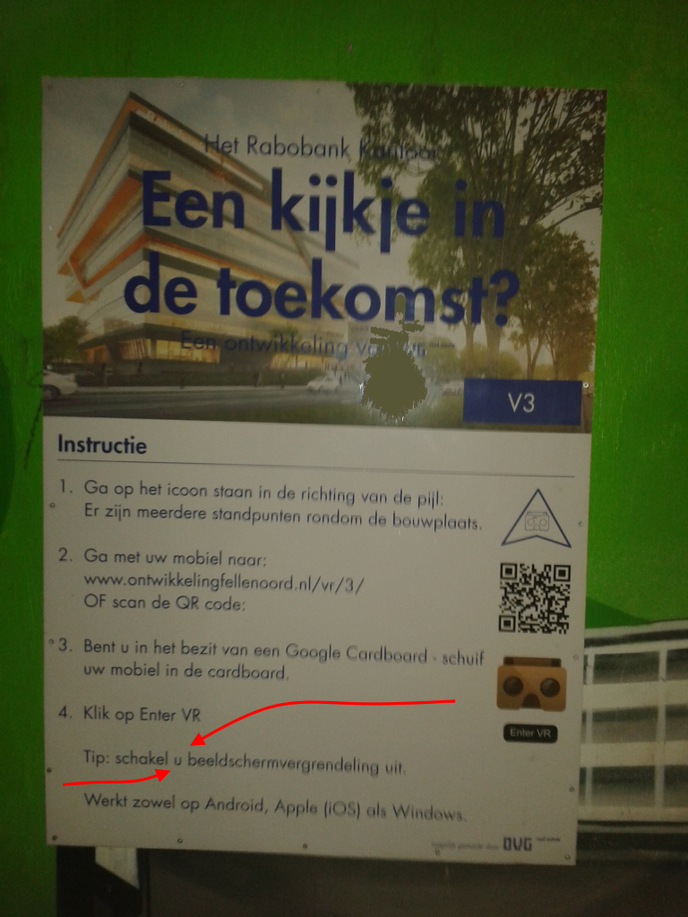"schakel u beeldschermvergrendeling uit" bij aanbouw Rabobank NL kantoor Eindhoven